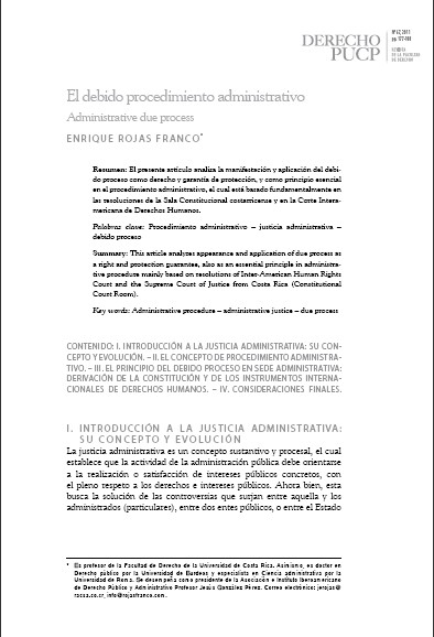 Portada de El Debido Procedimiento Administrativo