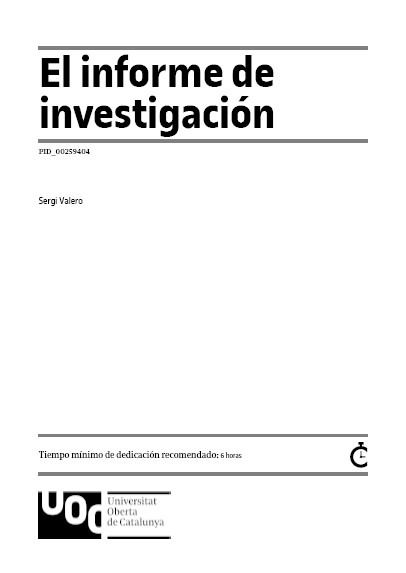 Portada de El informe de investigación 