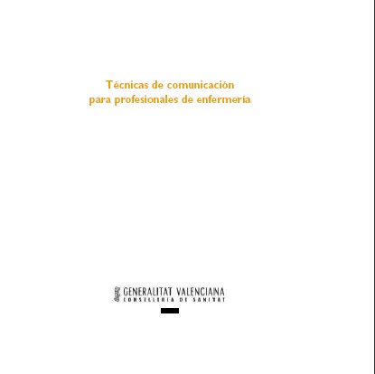 Portada de Técnicas de comunicación para profesionales de enfermería